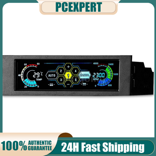 PCER◆Sunshine-tipway STW 5.25" 5 Channel Touchscreen Fan Controller Temperature Monitor Automatic Speed Control LCD Fron