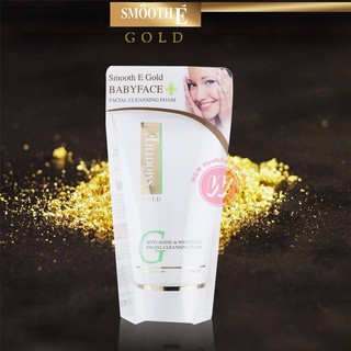 Smooth E gold foam 4 oz - สมูทอีโกลด์โฟม โฟมล้างหน้าสมูทอี สมูดอีโกลด์ ให้ผิวนุ่มชุ่มชื่น ลดริ้วรอย