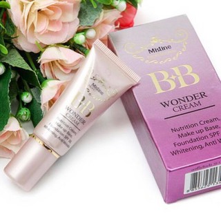 Mistine BB Wonder Cream / ครีมหน้าเนียน มิสทีน บีบี วันเดอร์ ครีม มี 2 ขนาด ให้เลือก 7.5g / 15g