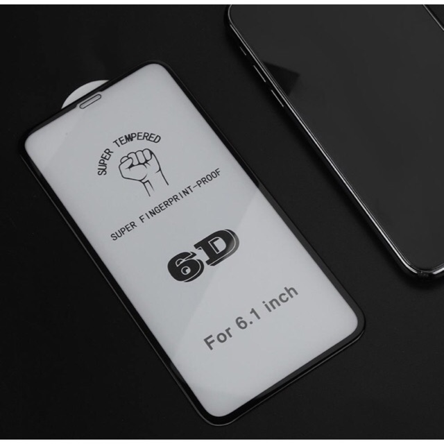 ฟิล์มกระจกเต็มจอลงโค้งงานพรีเมี่ยม6D สำหรับ iphone +ฟิล์มหลัง XS Max XR X