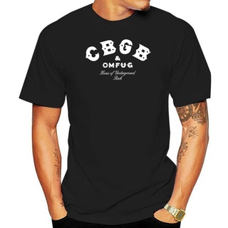 เสื้อยืดผ้าฝ้ายพิมพ์ลายแฟชั่น เสื้อยืด ผ้าฝ้าย พิมพ์ลายโลโก้ CBGB OMFUG สําหรับผู้ชาย