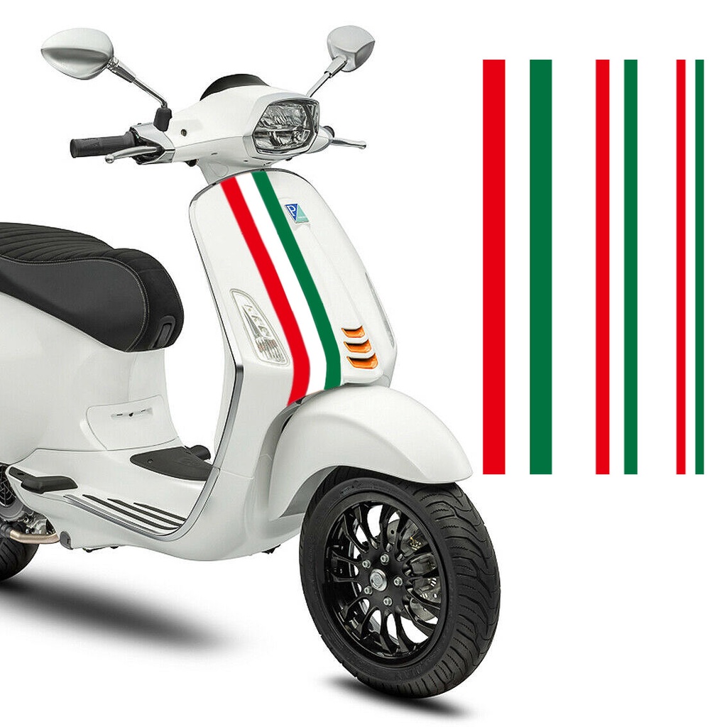 รถจักรยานยนต์ ด้านหน้า สะท้อนแสง สติ๊กเกอร์ อิตาลี รูปลอก Piaggio Vespa LXV GTS 150 250 300 Super Sp