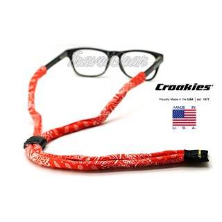 สายคล้องแว่นตา Croakies รุ่น Print Suiters XL Bandana Red