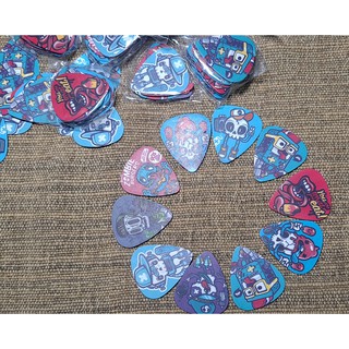 ปิ๊กกีต้าร์ลายการ์ตูน 1 ชุด(10 ชิ้น) guitar pick