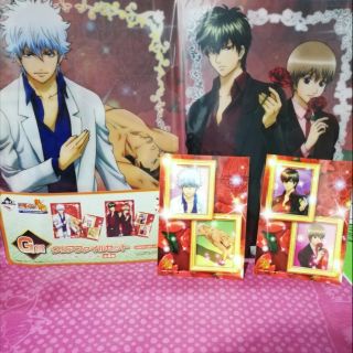 GINTAMA Japan แฟ้ม A4 + สติ๊กเกอร์ 2 ลาย การ์ตูน อนิเมะ กินทามะ แฟ้มเอกสาร Folder &amp; Sticker Set Cartoon Anime Manga