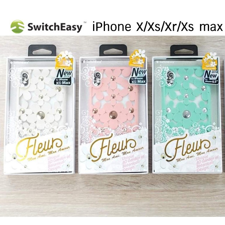 Switcheasy Fleur เคสนิ่มดอกไม้น่ารักเวอร์ iPhone X/Xs/Xr/Xs max