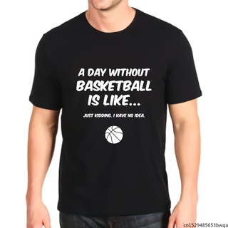 เสื้อยืดพิมพ์ลายกราฟฟิก Day Without Basketball Heather Prism สําหรับผู้ชาย