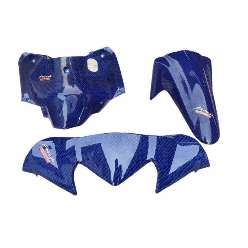 คอนโซลกลางตัวบน บังโคลนหน้า หน้ากากบน เวฟ110i w110i คาร์บอนน้ำเงิน 5D เคฟล่าน้ำเงิน ปี 2011 - 2018 จัดส่งวันต่อวัน