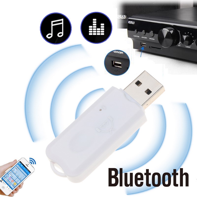 ตัวรับสัญญาณ อะแดปเตอร์ยูเอสบีพร้อมไมค์ USB Bluetooth 5.0 Receiver Handsfree Audio Adapter with Mic
