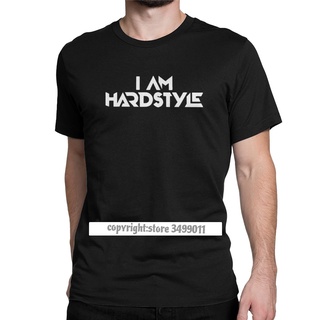 เสื้อยืดผ้าฝ้าย พิมพ์ลาย I Am Hardstyle Music Defqon Hardcore Dance DJ Techno Club Party EDM สําหรับผู้ชายS-5XL