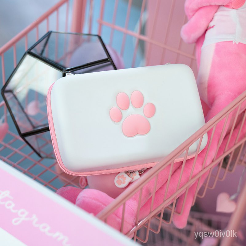 Cute Paw Bag Switch Travel Carrying Silicone Case For Nintendo Switch Lite Games Hard Shell Portable Storage Bag Shopee Thailand