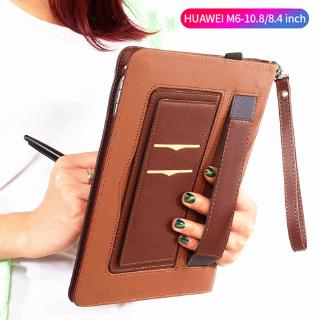 huawei mediapad m 6 8 . 4 m 6 10 . 8 scm - al 09 2019 เคสหนัง pu เคสแบบตั้งได้