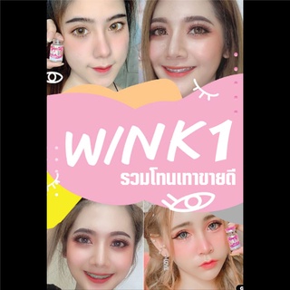 🔥[คุ้มที่สุด]🔥รวมคอนแทคเลนส์แฟชั่นโทนเทาขายดี WinkLens มินิบิ๊กอายค่าสายตาปกติ MADE IN KOREAมีตลับคอนแทคเลนส์แถมฟรี