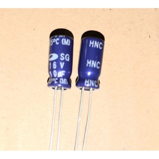 C ตัวเก็บประจุไฟ C 10 uf  ( 10v/ 16v / 25v /35v )  1 แพค ( มี2 ตัว)