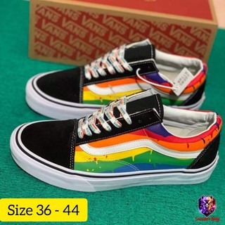 รองเท้า Vans Old Skool Rainbow Splash Ink