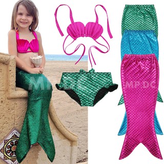 (ส่งฟรี/พร้อมส่ง) Mermaid Swim ชุดนางเงือก ( เซ็ท 3 ชิ้น )