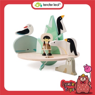 Tender Leaf Toys ของเล่นไม้ ของเล่นเสริมพัฒนาการ ฝึกสมาธิกับสัตว์น้อยเมืองหนาว Balancing Polar Circle