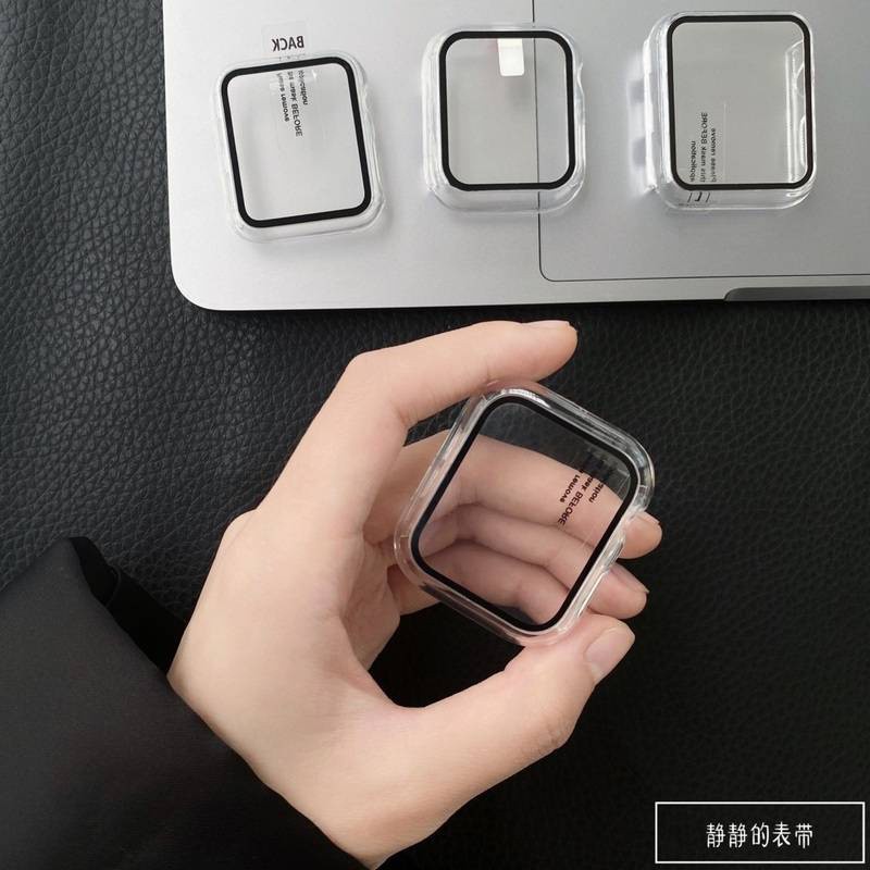 พีซี + กระจกนิรภัยเต็มปกหน้าจอปกแข็ง49มิลลิเมตร46มิลลิเมตร45มิลลิเมตร41มิลลิเมตร38มิลลิเมตร40มิลลิเมตร42มิลลิเมตร44มิลลิเมตรกันชนสําหรับแอปเปิ้ล ฉันดู ชุด อัลตร้า10 9 8 7 6 5 4 3 2 กับ