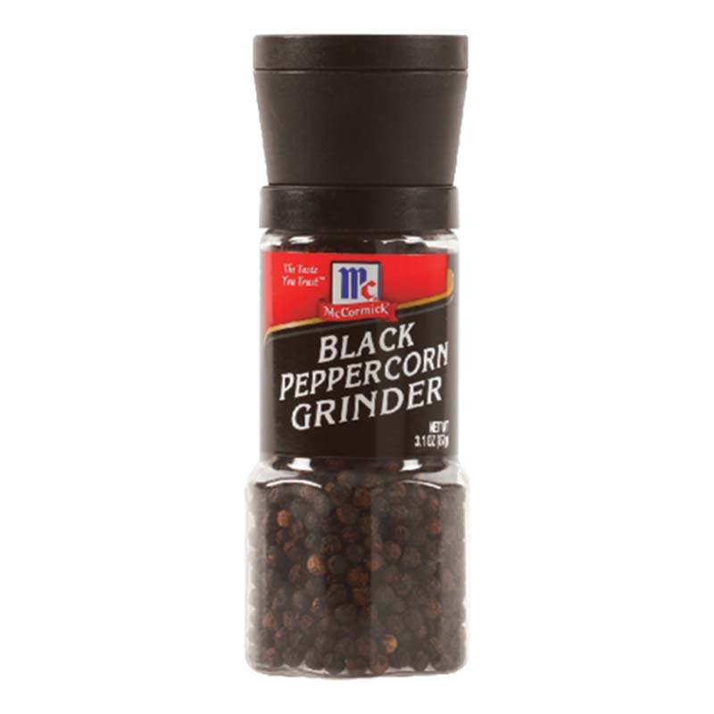 Mccormick แม็คคอร์มิค พริกไทยดำฝาบด ขนาด 70กรัม Black Peppercorn Grinder
