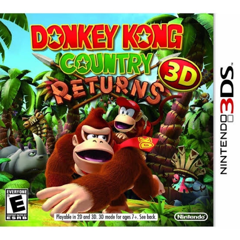 Donkey kong country returns 3ds แผ่นเกมส์