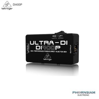 Phornsiamelectronic Behringer DI400P ไดเร็คบ็อก BEHRINGER ULTRA-DI DI400P, High-Performance Passive DI-Box