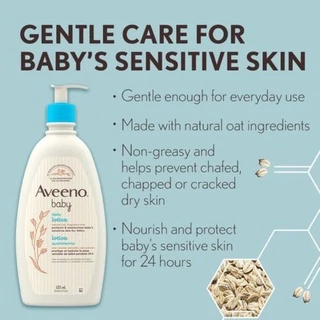 ล๊อตใหม่‼️ อวีโน่ เบบี้โลชั่นบำรุงผิวลูกน้อยอย่างอ่อนโยน ไร้แอลกอฮอล Aveeno Baby Daily Moisture Lotion 18 Fl