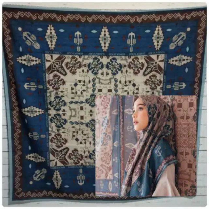 SMBA ETHNIC MOTIF SQUARE VEIL 2 สี