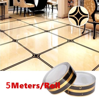 5M/Roll 20Pcs Self Adhesive PVC Ceramic Tile Stickers Waterproof Wall Sticker Art Diagonal Floor Stickers / Beautiful Side Line Diagonal Stickers Living room Decorative Sticker