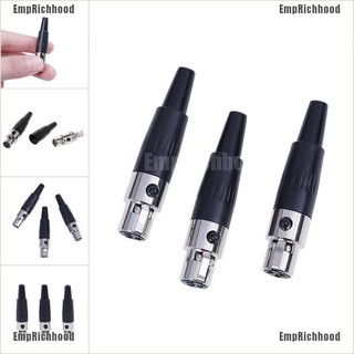 ไมโครโฟน 3 Pin Female Plug Mini ta3f XLR 1 ชิ้น