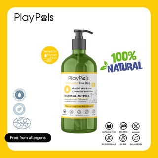 PlayPals Shampoo The Dog Natural Long Coat with Ginseng แชมพูสุนัขสูตรสำหรับขนยาว