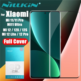 NILLKIN ฟิล์มกระจกนิรภัยกันรอยหน้าจอ 3D CP+Max สําหรับ Xiaomi Mi 12 12S 12X Pro Xiaomi Mi 11 Pro Ultra