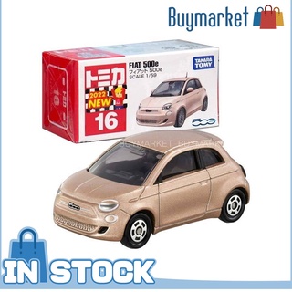 [ของแท้] Takara Tomy Tomica Die -Cast Car - มาตราส่วน 1:59 No.016 Fiat 500e