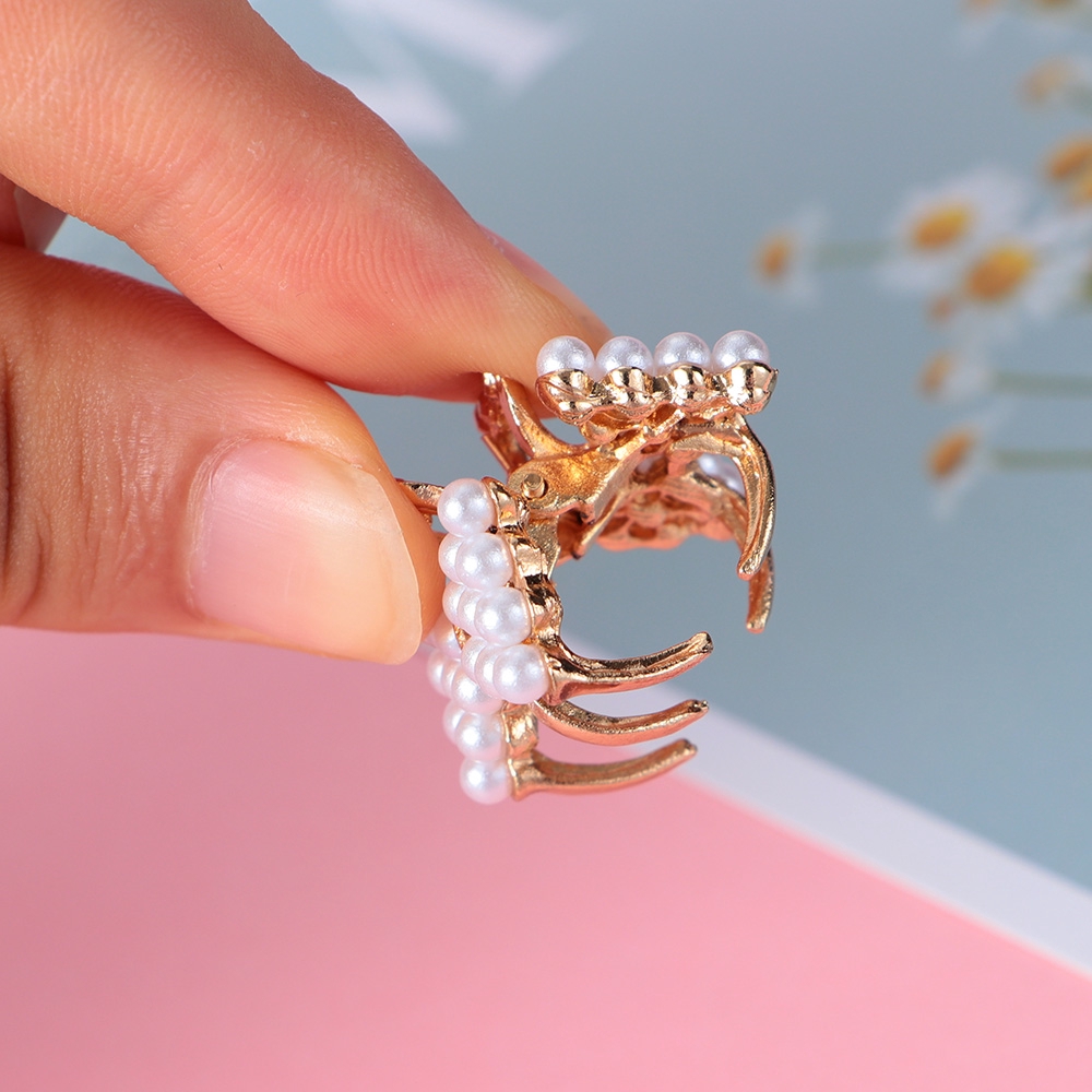 LAYOR???? Wedding Party Hair Accessories Hair Clips Mini Women Girls Pearl Hair Claw Clips