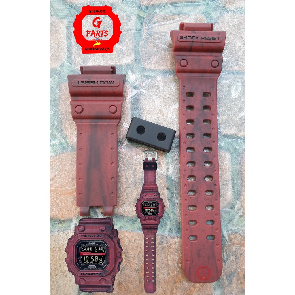 สายนาฬิกา G-Shock รุ่น GX-56 GXW-56 สีแดงลายหินอ่อน รุ่นใหม่ล่าสุด