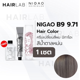 พร้อมส่ง NIGAO Hair Color B9 สีน้ำตาลหม่น นิกาโอะ สีพาสเทล ครีมเปลี่ยนสีผม สีย้อมผม ย้อมผม ไม่มีแอมโมเนีย ไร้กลิ่นฉุน