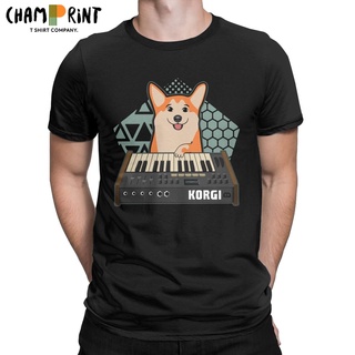 ถูกสุดๆเสื้อยืดแขนสั้นลําลอง ผ้าฝ้าย พิมพ์ลาย KORGI Corgi Dog Lover น่ารัก พลัสไซซ์ สําหรับผู้ชาย