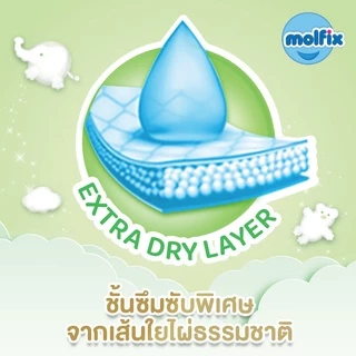Molfix ผ้าอ้อมเด็กโมลฟิกซ์ ออแกนิค แพ้นส์ XL 54 ชิ้น