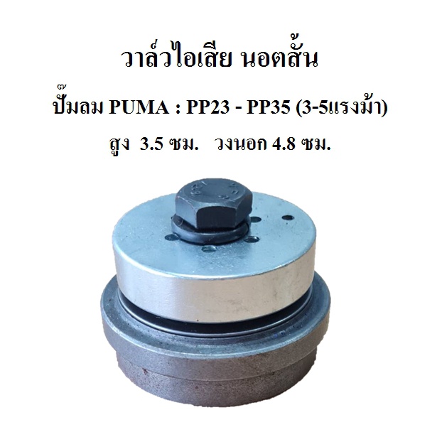 วาล์วส่ง วาล์วไอเสีย นอตสั้น อะไหล่ปั๊มลม PUMA รุ่น PP-23, PP-35  ( 3-5HP)