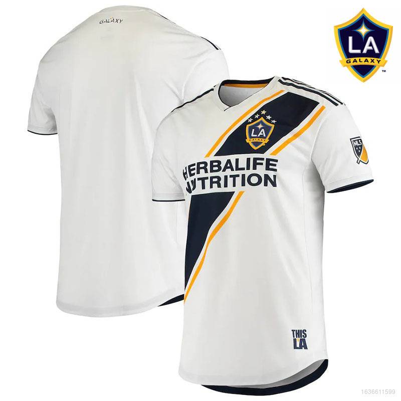 เสื้อกีฬาแขนสั้นลายทีมฟุตบอล La Galaxy Classic 2018 Plus#