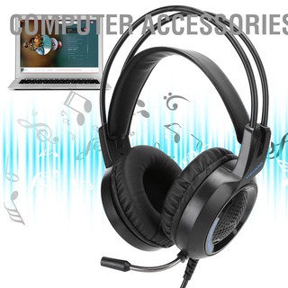 [Computer Accessories.lr] ชุดหูฟังเล่นเกม V2000 7.1 Virtual Surround Surround Usb พร้อมไมโครโฟนตัดเสียงรบกวน