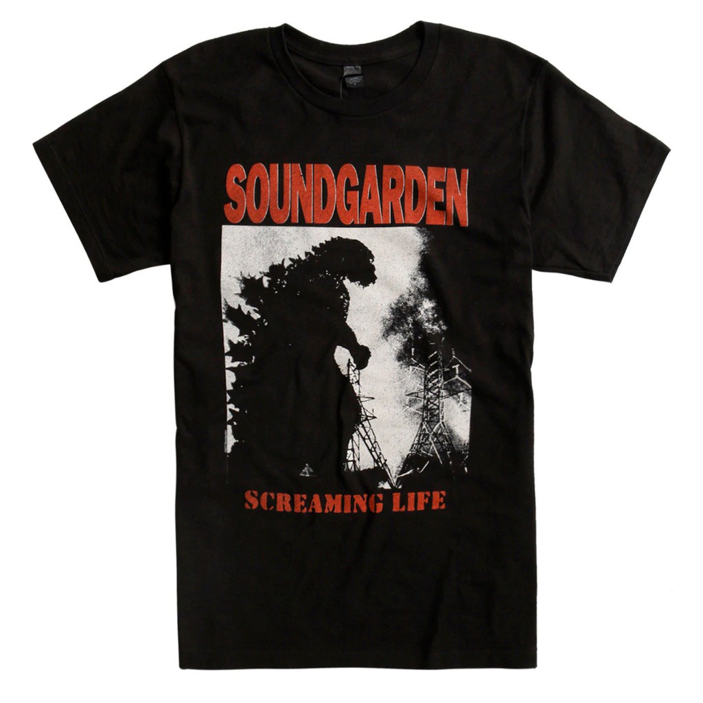 [COD]พร้อมส่ง gildan เสื้อยืดผ้าฝ้าย พิมพ์ลาย Soundgarden Screaming Life Chris Cornell Nwt Licensed GS สําหรับผู้ชาย