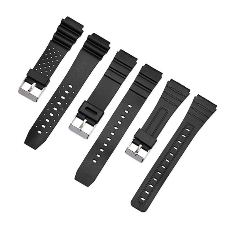 สายนาฬิกา สายยางทรง Sport สำหรับ Casio และนาฬิกาทั่วๆ ไป มีขนาด 18mm, 20mm และ 22mm