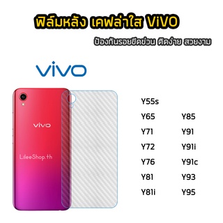 ฟิล์มหลัง ViVO เคฟล่า Y55s Y65 Y71 Y72 Y81 Y81i Y85 Y91 Y91i Y91c  Y93 Y95 ฟิล์มกันรอยหลัง