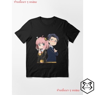 New SPY X FAMILY Anya And Damian Funny T-Shirt เสื้อยืดพิมพ์ลาย เสื้อยืดลายการ์ตูน คอกลม cotton แฟชั่น Unisex