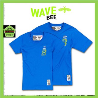 Beesy เสื้อคอกลม ชาย หญิง รุ่น Wave bee สีฟ้า