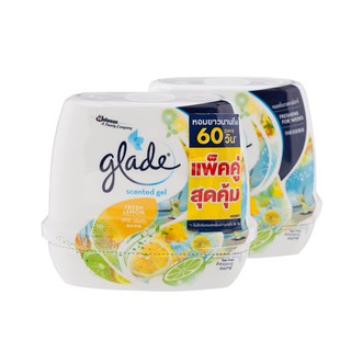 Glade เกลดเซ็นท์เต็ด เจลกลิ่นมะนาว 180กรัม แพ็คคู่ (8850175021674)