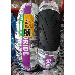 ยางนอกมอเตอร์ไซค์ GOODRIDE (ราคาต่อเส้น) H993 100/90-12 TUBELESS