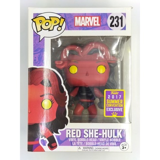 SDCC 2017 Funko Pop Marvel - Red She Hulk : 231 (กล่องมีตำหนินิดหน่อย)