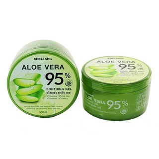 (2 กระปุก) Kokliang Aloe Vera Gel Soothing 95% 300ml ก๊กเลี้ยง อโลเวร่า ซูทติ้ง เจล 300มล