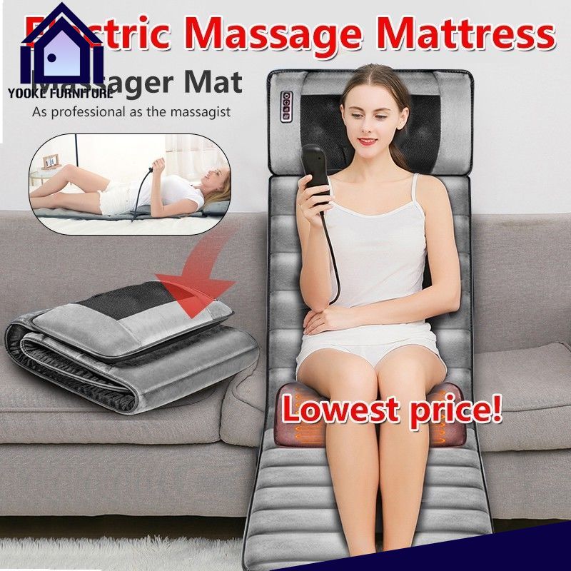 FULL BODY Massage Mat MultiFunctional Electric Shiatsu Heating Massage